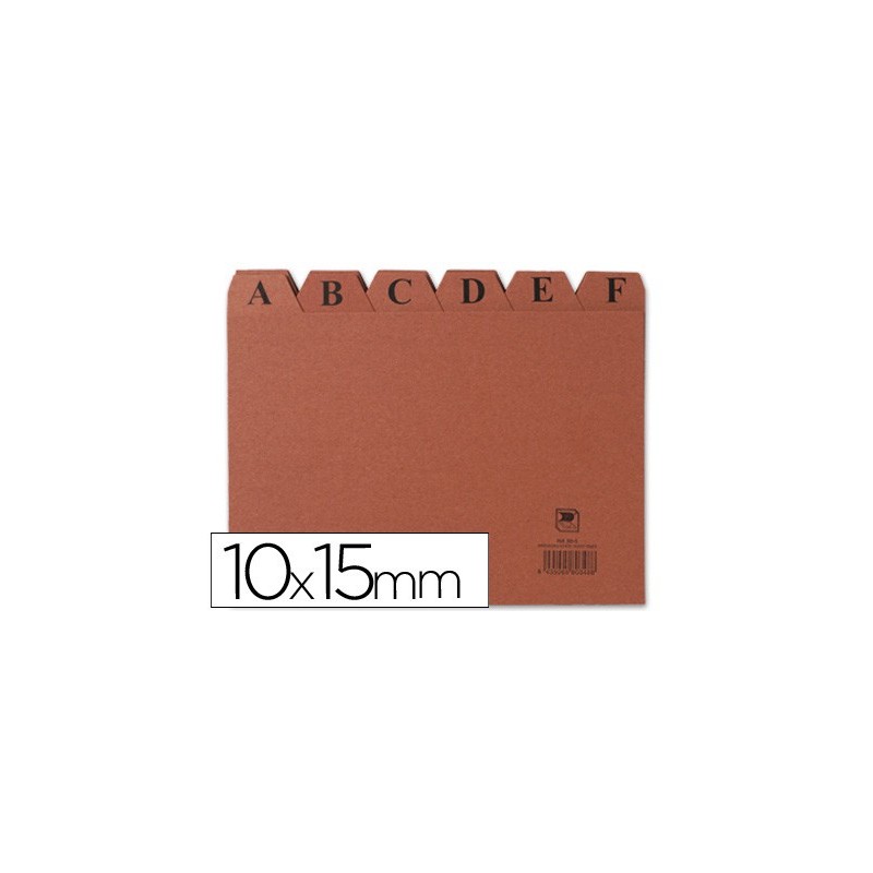 INDICE FICHERO LIDERPAPEL CARTON N¼3 100X150 MM
