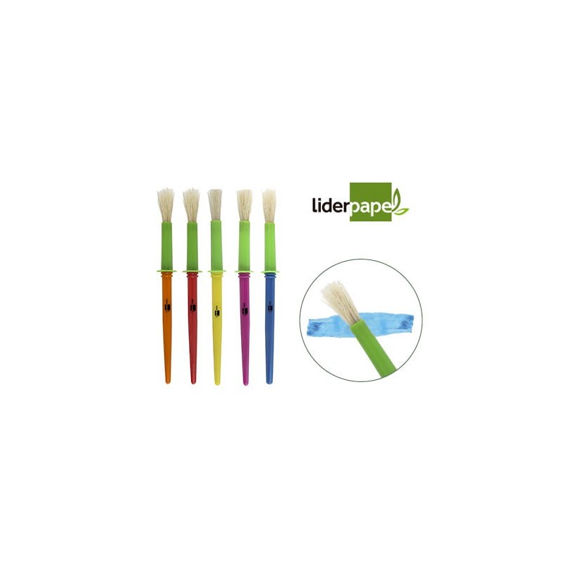 PINCELES ESCOLARES LIDERPAPEL MEDIANO