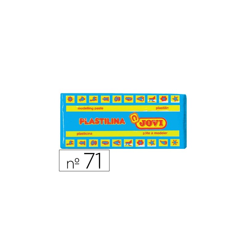 PLASTILINA JOVI 71 AZUL CLARO -UNIDAD -TAMAO MEDIANO