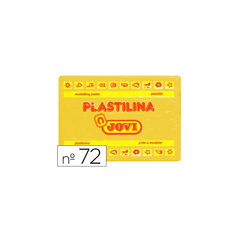 PLASTILINA JOVI 72 AMARILLO OSCURO -UNIDAD -TAMAO GRANDE