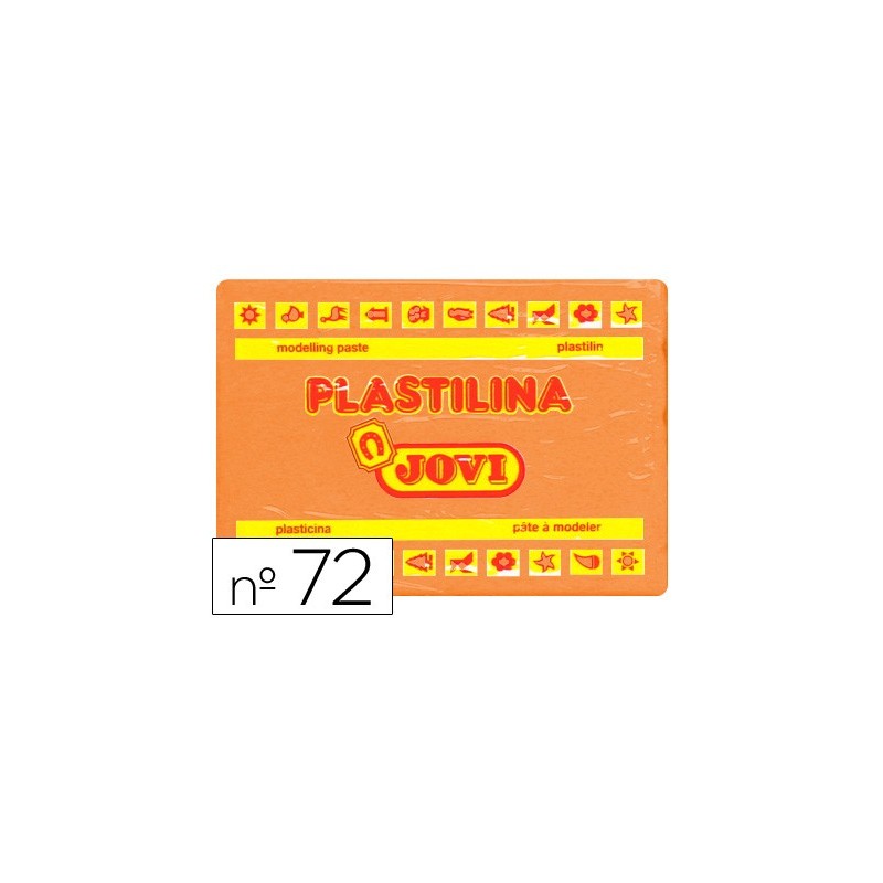 PLASTILINA JOVI 72 NARANJA -UNIDAD -TAMAO GRANDE
