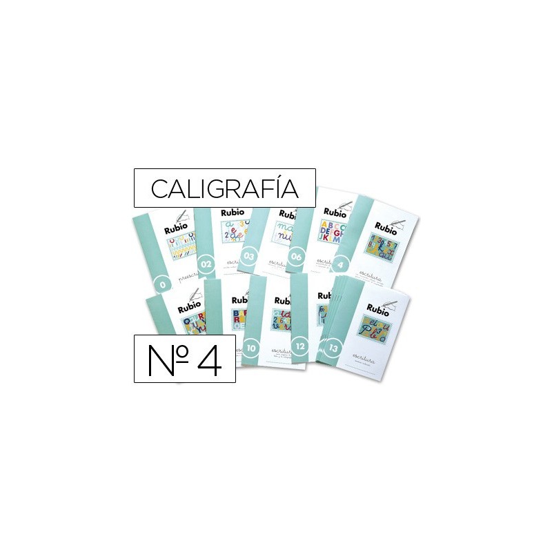 CUADERNO RUBIO CALIGRAFIA N¼ 4