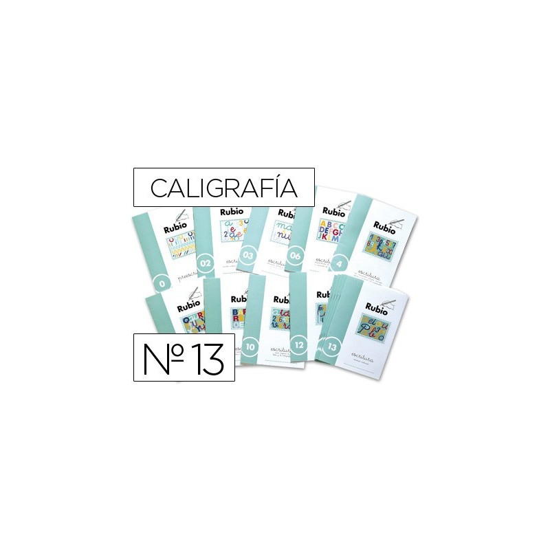 CUADERNO RUBIO CALIGRAFIA N¼ 13