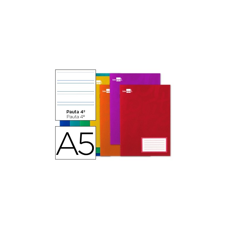 LIBRETA LIDERPAPEL SMART A5 16 HOJAS 60G/M2CUADRO PAUTA 4» 3.5MM CON MARGEN