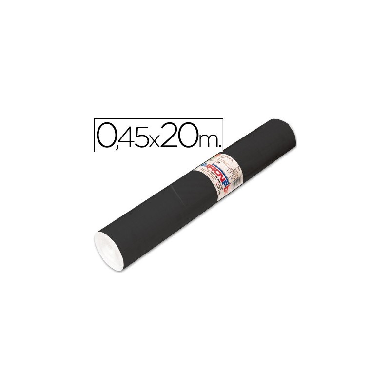 ROLLO ADHESIVO AIRONFIX UNICOLOR NEGRO MATE 67004 ROLLO DE 20 MT