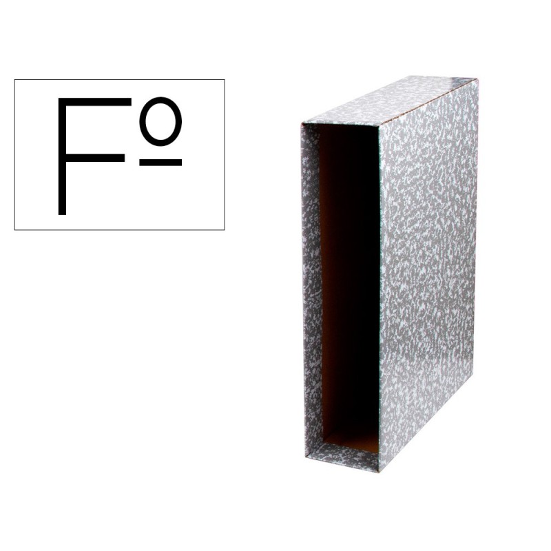 CAJA ARCHIVADOR LIDERPAPEL CLASSIC RED FOLIO GRIS