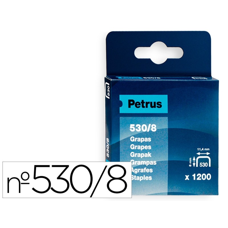 GRAPAS PETRUS N¼ 530/8 CAJA DE 1200 UNIDADES