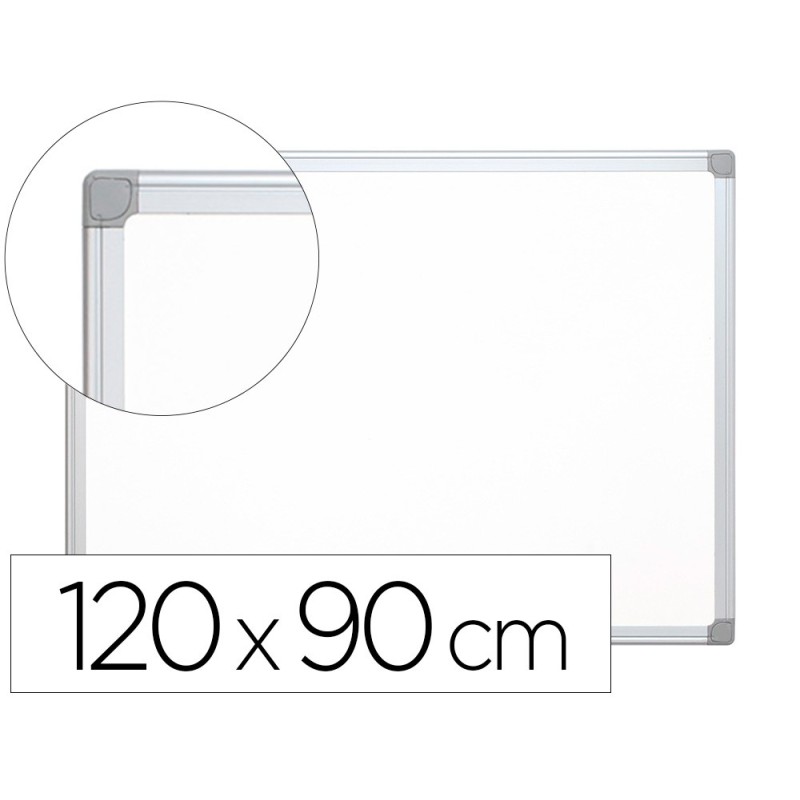 PIZARRA BLANCA Q-CONNECT LACADA MAGNETICA MARCO DE ALUMINIO 120X90 CM