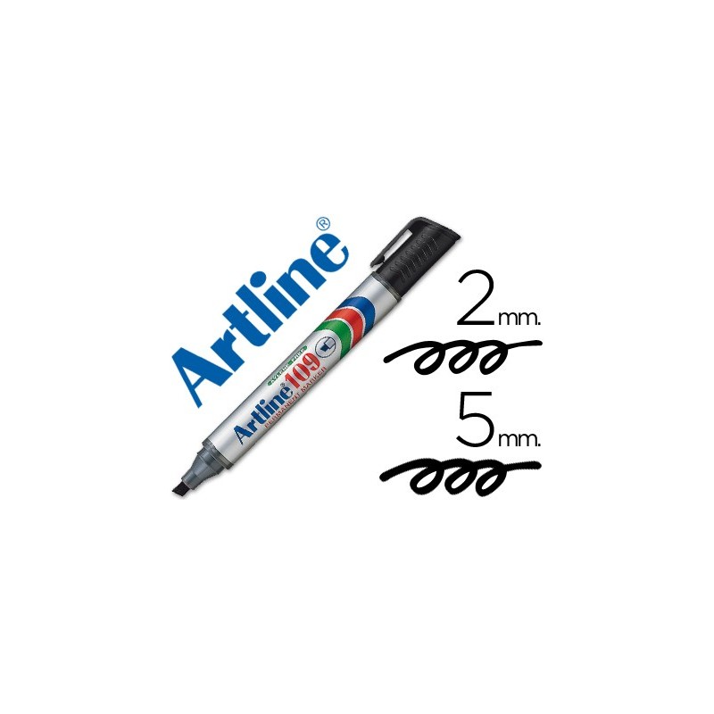 ROTULADOR ARTLINE MARCADOR PERMANENTE 109 NEGRO -PUNTA BISELADA