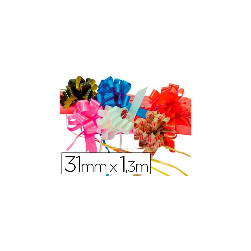 CINTA PARA HACER LAZOS ORO 130 CM X 31 MM -UNIDAD