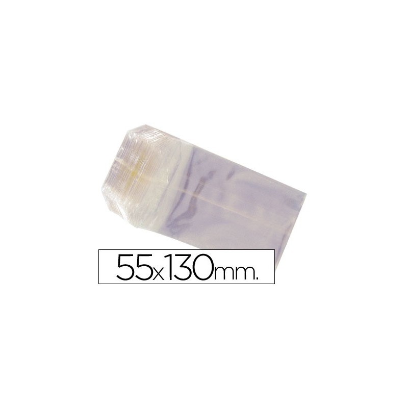 BOLSAS CELOFAN 55X130 MM PAQUETE 100 UNIDADES