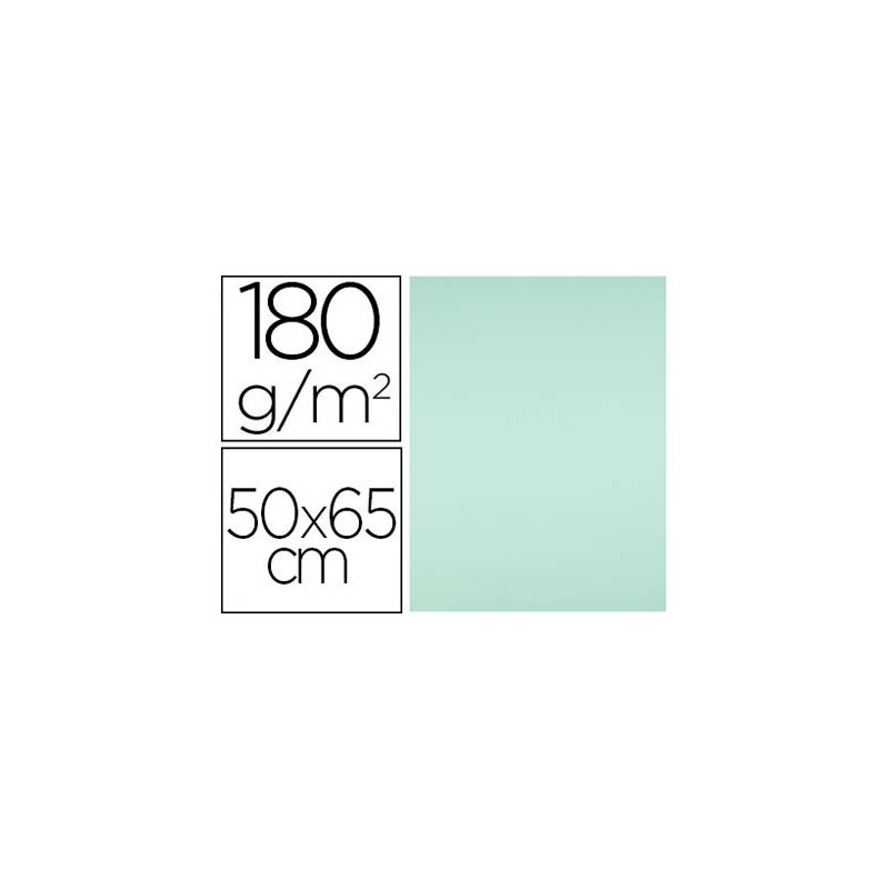 CARTULINA LIDERPAPEL 50X65 CM 180G/M2 VERDE