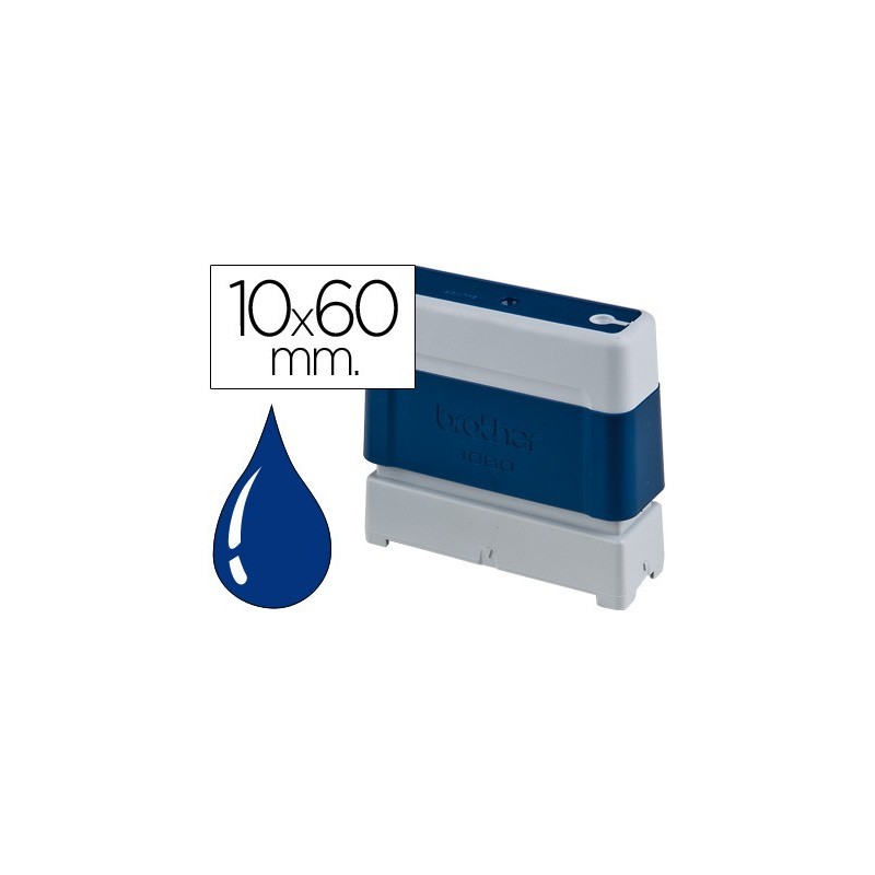 SELLO AUTOMATICO BROTHER 10 MM X 60 MM AZUL