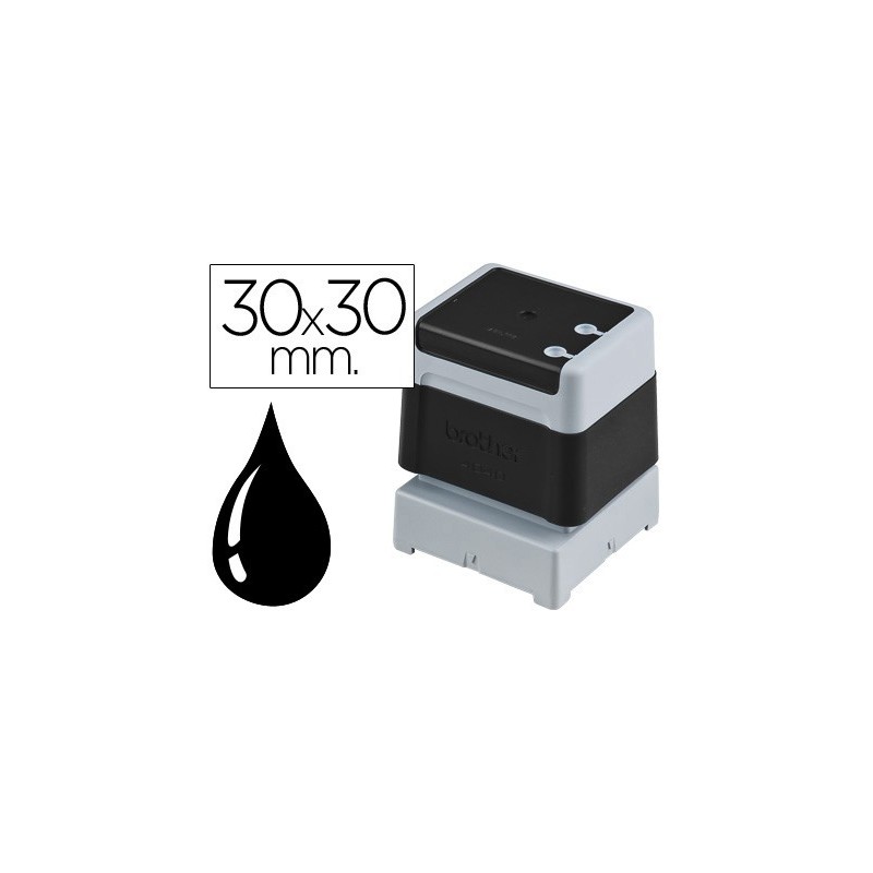 SELLO AUTOMATICO BROTHER 30 MM X 30 MM NEGRO