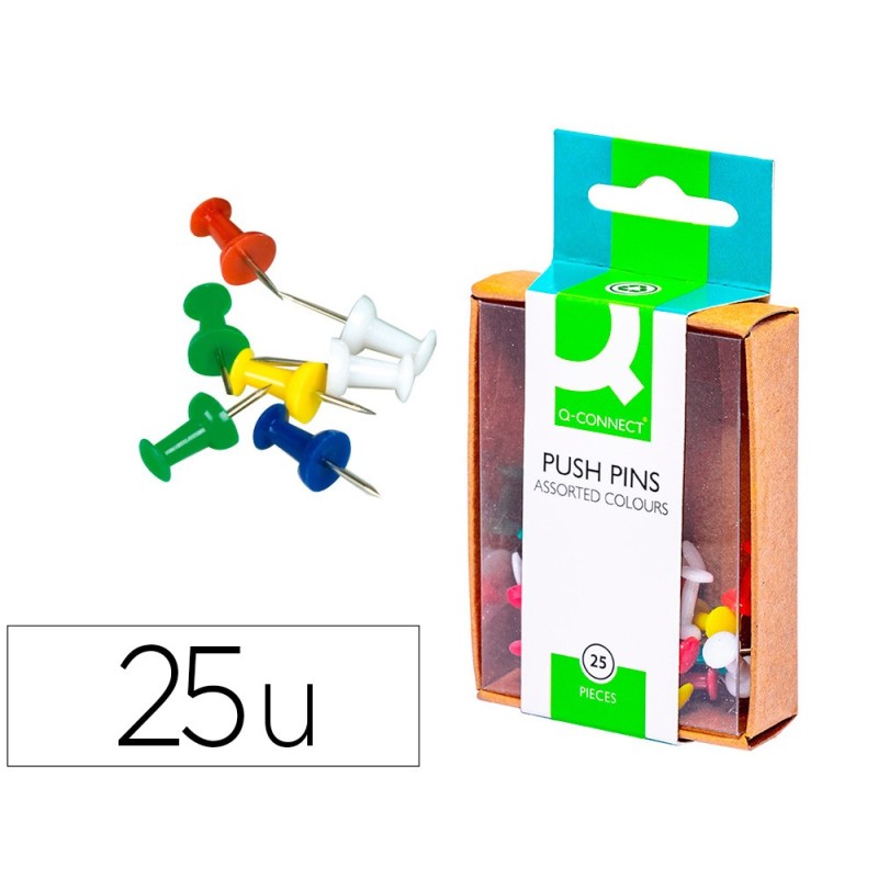 SEALIZADOR DE PLANOS Q-CONNECT CAJA DE 25 UNIDADES COLORES SURTIDOS
