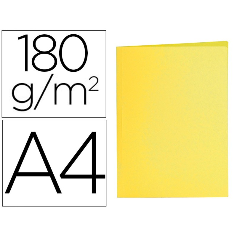 SUBCARPETA LIDERPAPEL DIN A4 AMARILLO INTENSO 180G/M2