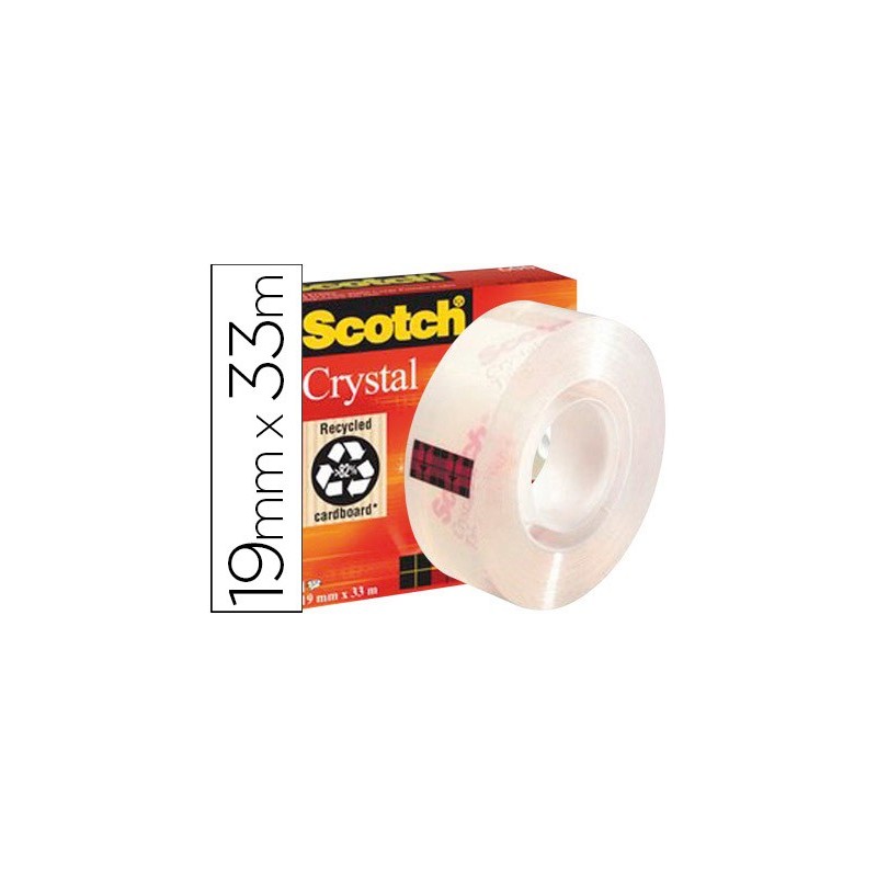 CINTA ADHESIVA SCOTCH SUPERTRANSPARENTE 33 MT X 19 MM 600/1933CI