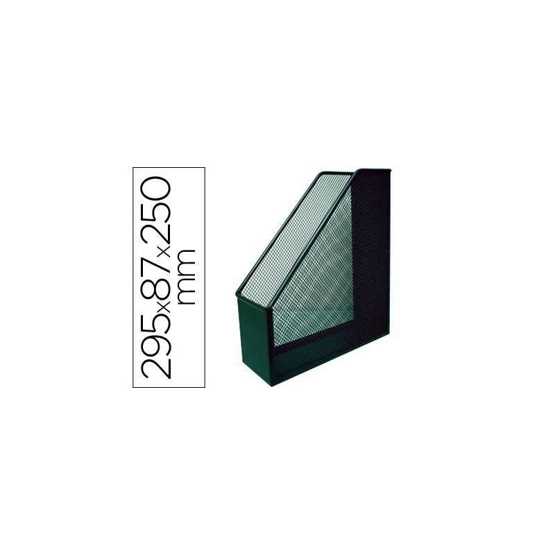 REVISTERO METALICO Q-CONNECT REJILLA GXA29 NEGRO 87X295X250MM