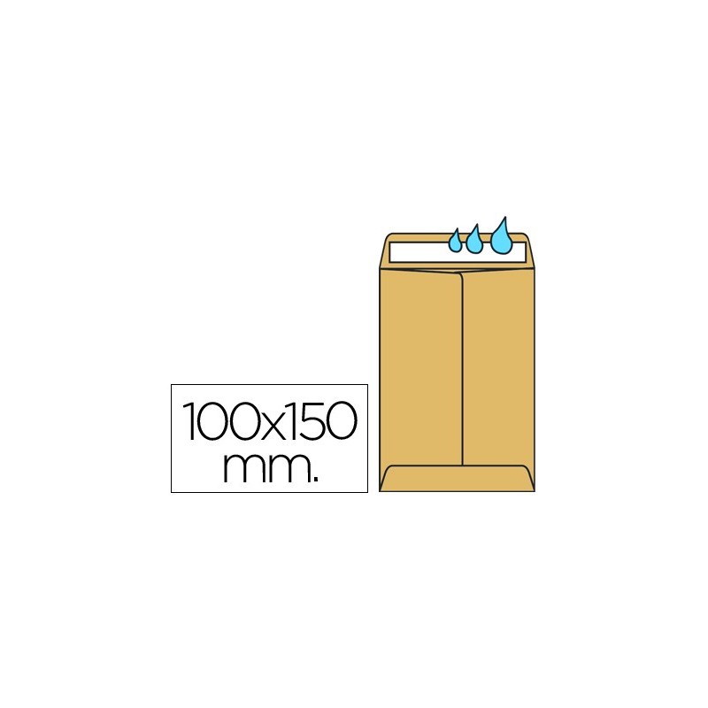 SOBRE LIDERPAPEL BOLSA N.0 CEL CAA SALARIOS 100X145MM TIRA SILICONA CAJA DE 1000 UNIDADES