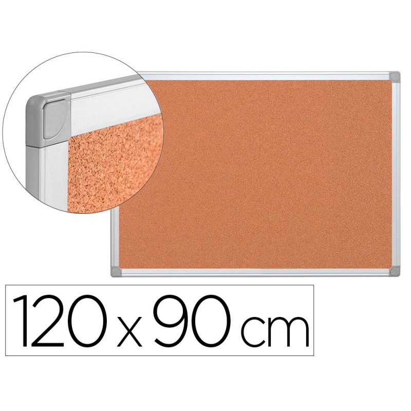 PIZARRA CORCHO Q-CONNECT MARCO DE ALUMINIO 200X100 CM EXTRA CORCHO 5 MM
