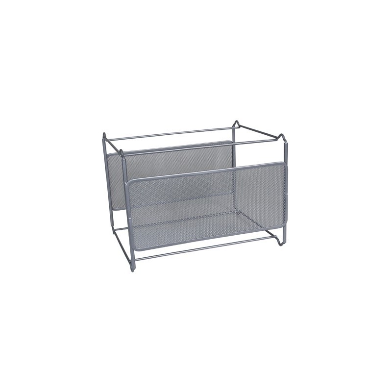 SOPORTE PARA CARPETAS COLGANTE Q-CONNECT KF00832 REJILLA PLATA METALICO -335X285X250 -PARA CARPETAS DIN A4