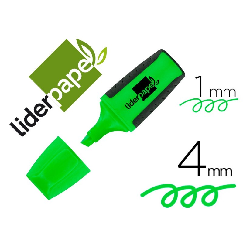 ROTULADOR LIDERPAPEL MINI FLUORESCENTE VERDE