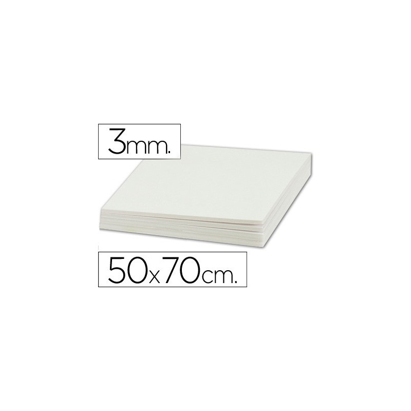 CARTON PLUMA LIDERPAPEL DOBLE CARA 50X70 CM ESPESOR 3 MM