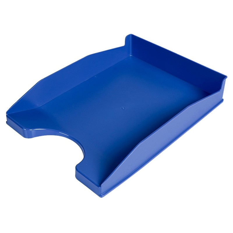 BANDEJA SOBREMESA PLASTICO Q-CONNECT AZUL OPACO 240X70X340 MM