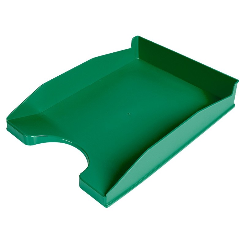 BANDEJA SOBREMESA PLASTICO Q-CONNECT VERDE OPACO 240X70X340 MM