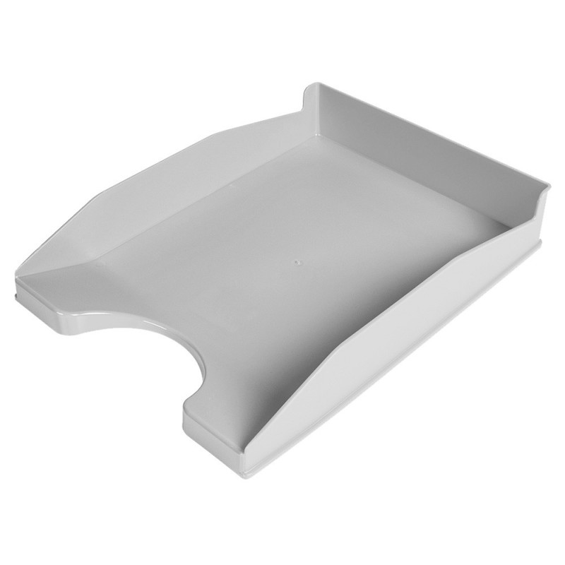 BANDEJA SOBREMESA PLASTICO Q-CONNECT GRIS OPACO 240X70X340 MM