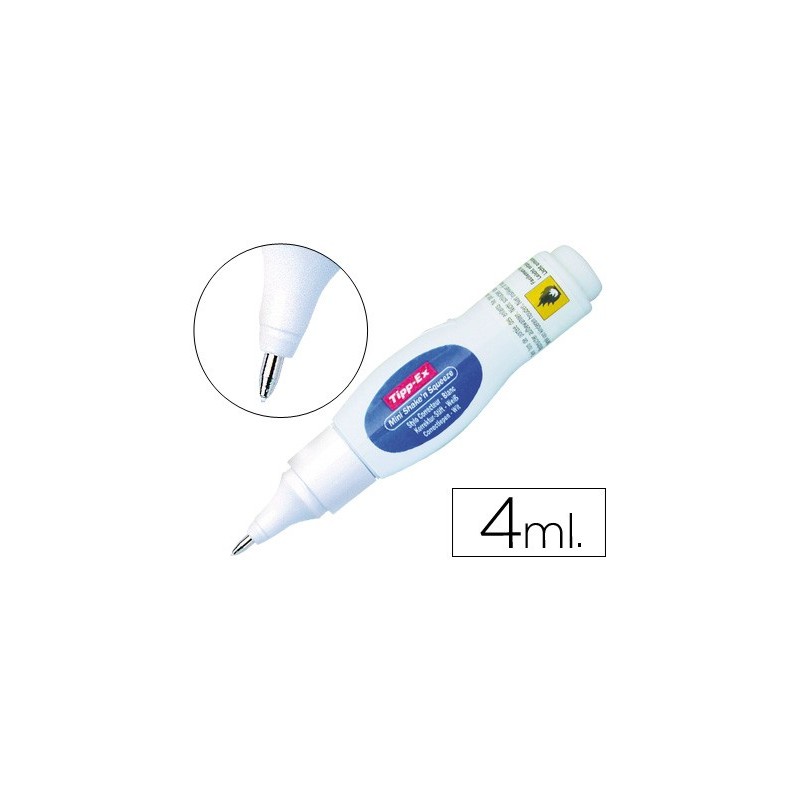 CORRECTOR TIPP-EX LAPIZ SHAKE'N SQUEEZE MINI CON PUNTA METALICA 4 ML