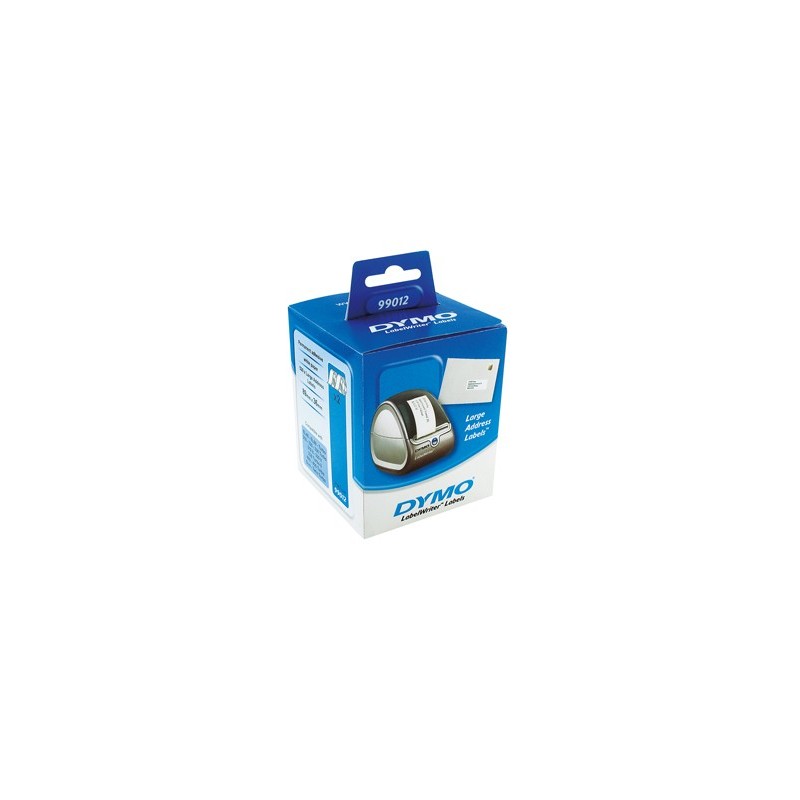 ETIQUETA ADHESIVA DYMO 99012 -TAMAO 89X36 MM PARA IMPRESORA 400 260 ETIQUETAS USO DIRECCIONES PAPEL C/2