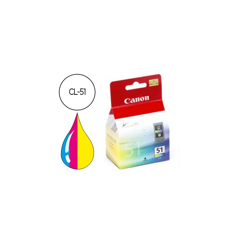 INK-JET CANON IP2200/6210D/ 6220D MP150/170/450 TRICOLOR ALTO RENDIMIENTO CL-51