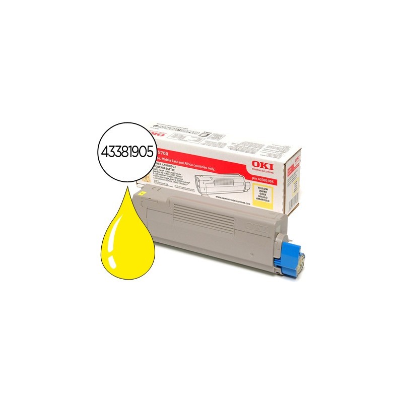 TONER OKI C5600/5700 AMARILLO -2.000 PAG-