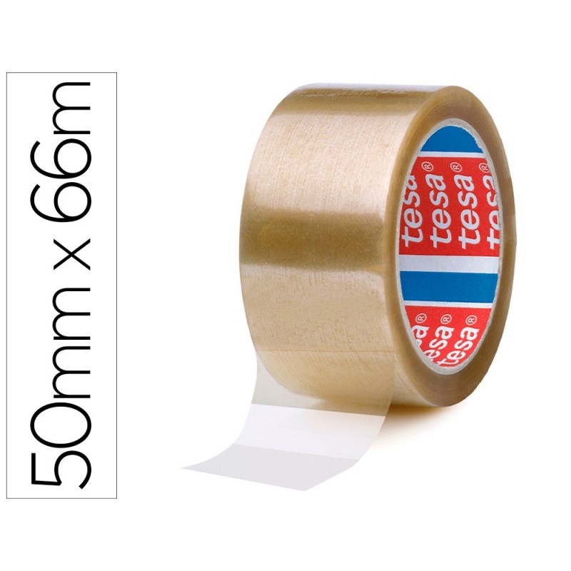 CINTA ADHESIVA TESA PP TRANSPARENTE 66 MT X 50 MM -PARA EMBALAJE