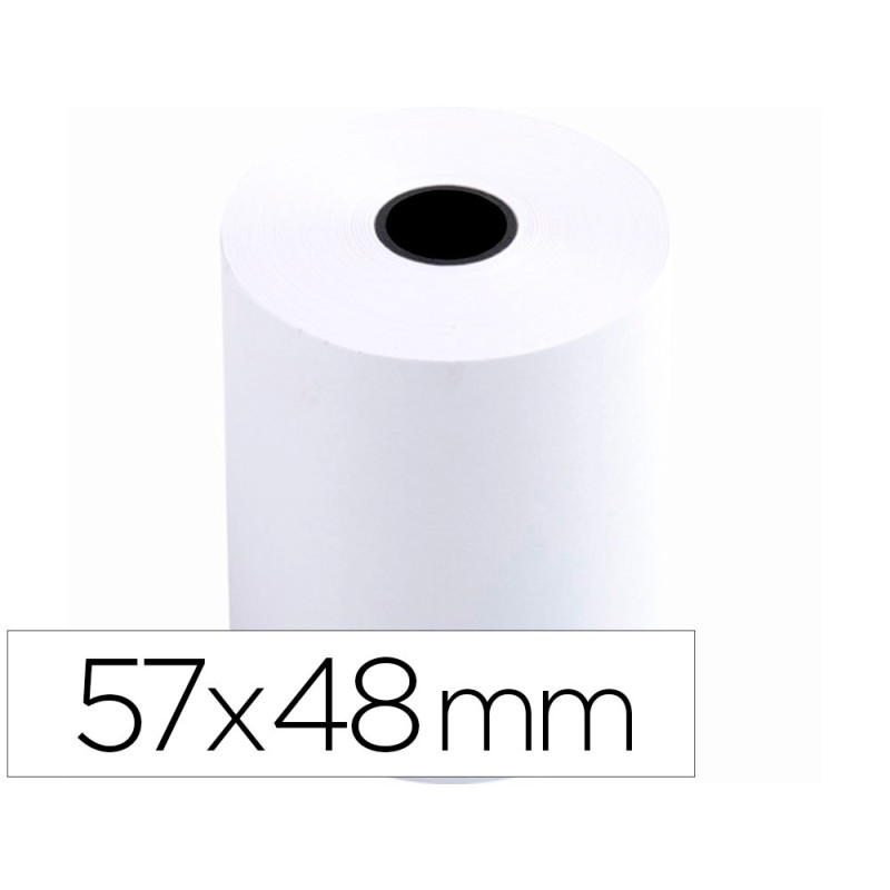 ROLLO SUMADORA Q-CONNECT TERMICO 57 MM ANCHO X 48 MM DIAMETRO SIN BISFENOL A
