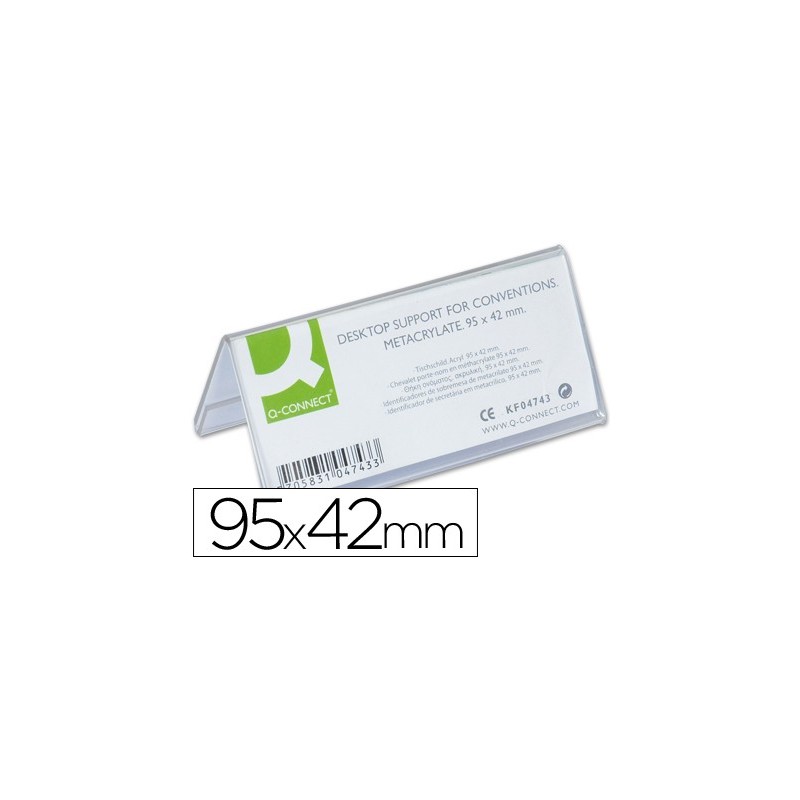IDENTIFICADOR SOBREMESA Q-CONNECT METACRILATO 95X42 MM REF.5730