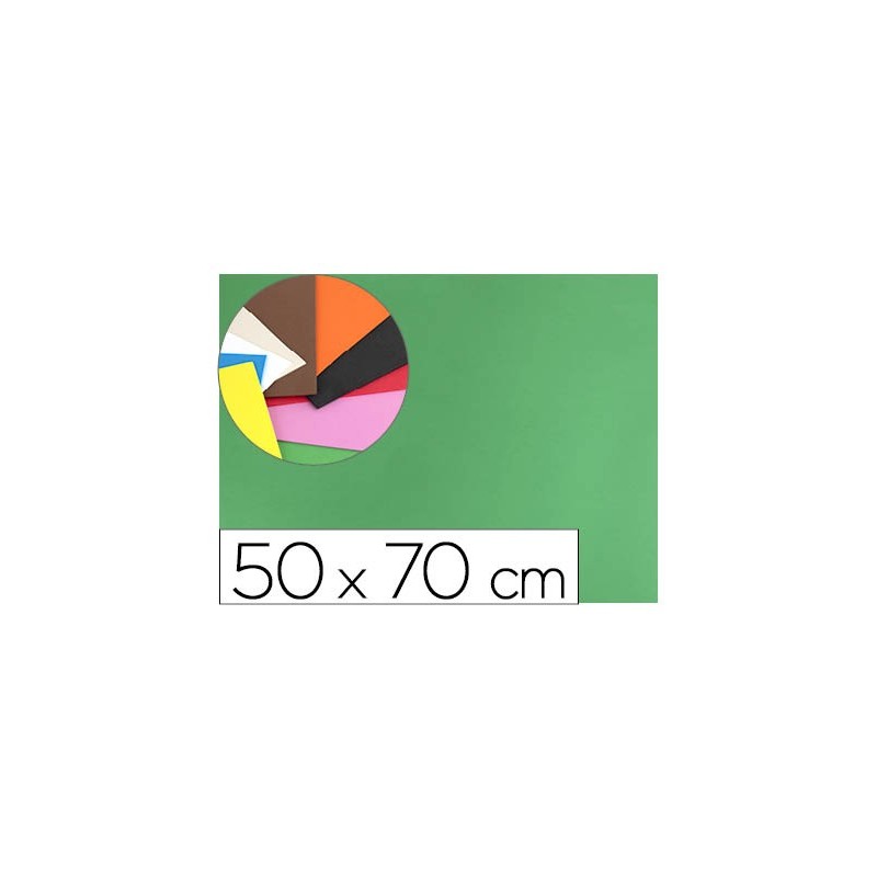 GOMA EVA LIDERPAPEL 50X70CM 60G/M2 ESPESOR 1.5MM VERDE