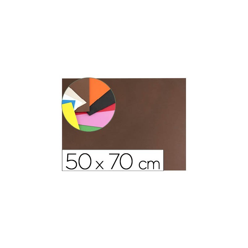 GOMA EVA LIDERPAPEL 50X70CM 60G/M2 ESPESOR 1.5MM MARRON