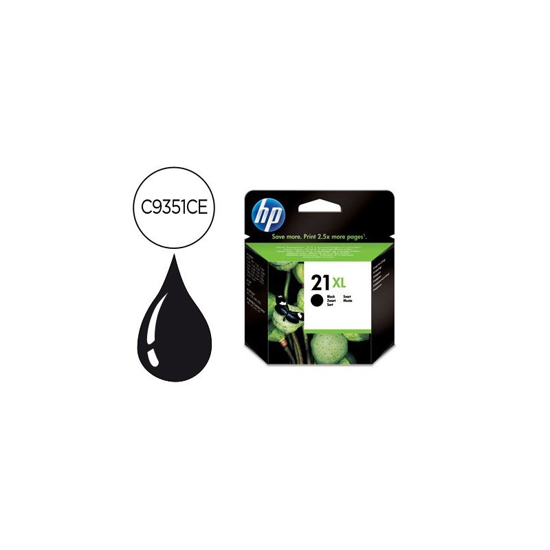 INK-JET HP 21XL NEGRO -600PAG- HP DESKJET 3920 3940 D1360 D1460 D1470 D1560 D2330 D2360 D2430