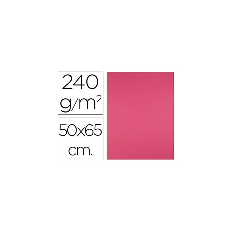 CARTULINA LIDERPAPEL 50X65 CM 240G/M2 FUCSIA