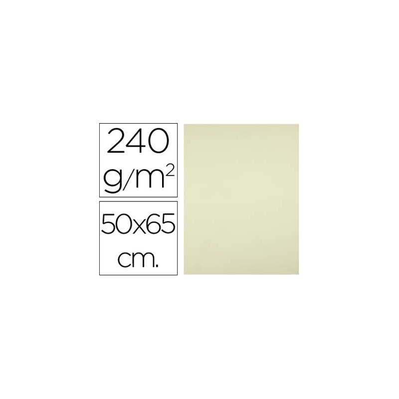CARTULINA LIDERPAPEL 50X65 CM 240G/M2 AMARILLO