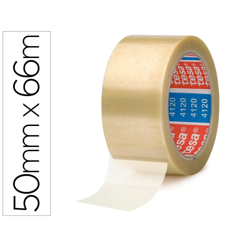 CINTA ADHESIVA TESA PVC TRANSPARENTE 66MT X 50 MM PARA EMBALAJE