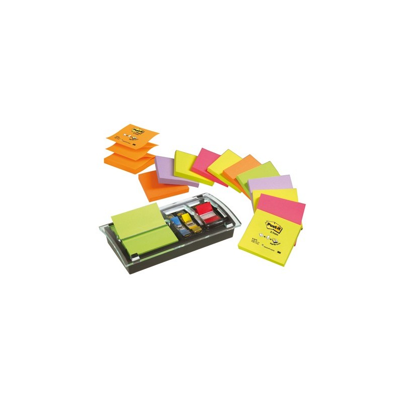 BLOC DE NOTAS ADHESIVAS QUITA Y PON POST-IT DISPENSADOR DE INDEX