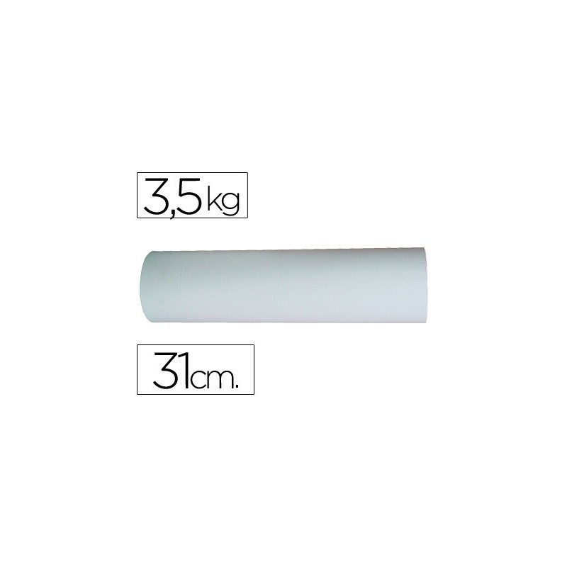 PAPEL BLANCO BOBINA DE 31 CM 3,5 KG