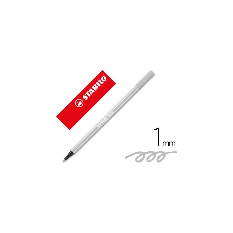 ROTULADOR STABILO ACUARELABLE PEN 68 GRIS AZULADO PALIDO 1 MM