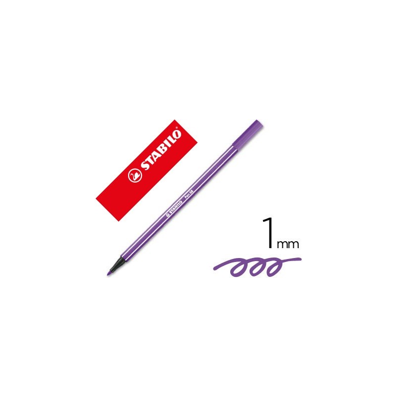 ROTULADOR STABILO ACUARELABLE PEN 68 VIOLETA 1 MM