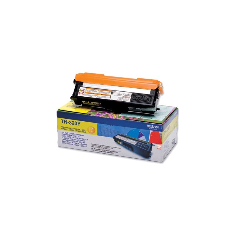 TONER BROTHER TN-320Y AMARILLO -1,500PAG- HL-4140CN HL-4150CDN HL-4570CDW DCP-9055CDN DCP-9270CDW