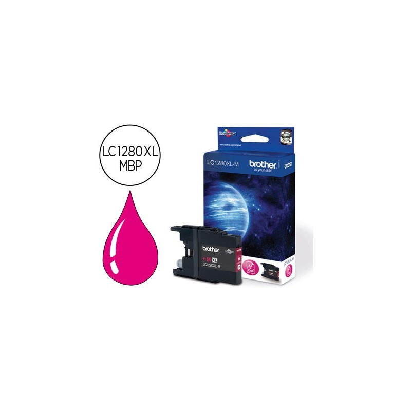 INK-JET BROTHER LC-1280XLMBP MAGENTA -1,200PAG- MFC-J6510DW MFC-J6710DW MFC-J6910DW