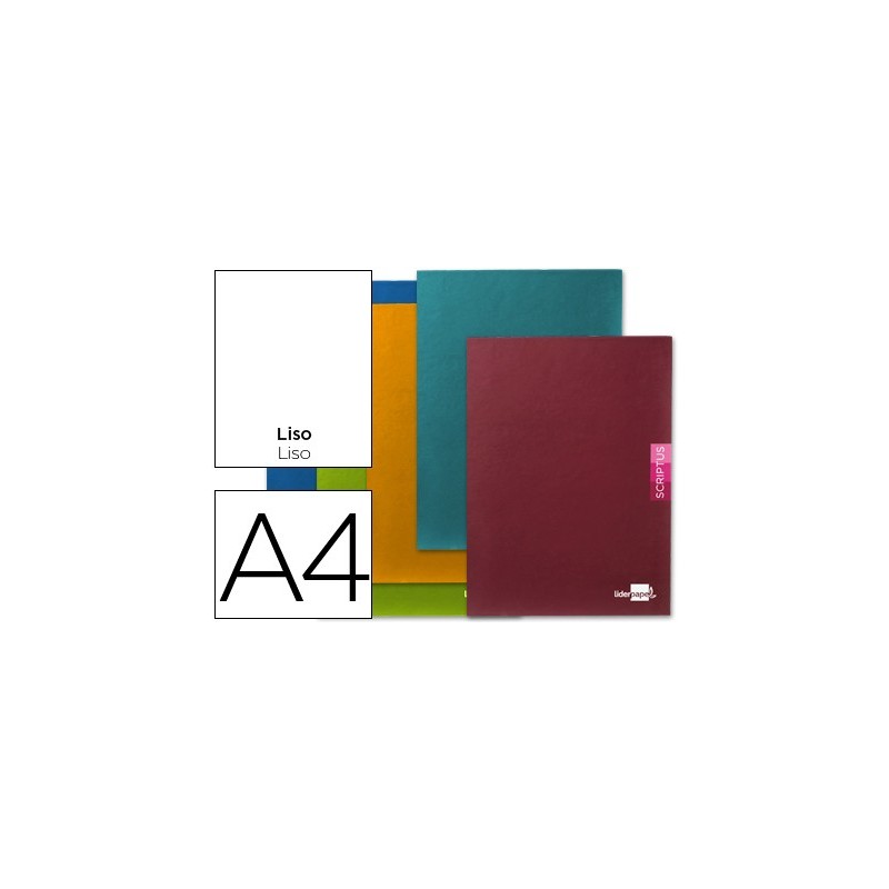 LIBRETA LIDERPAPEL SCRIPTUS A4 48 HOJAS 90G/M2 LISO SIN MARGEN